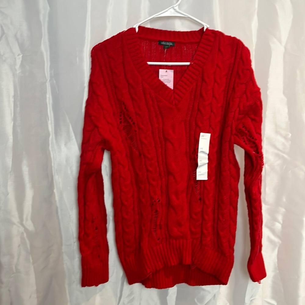 Wild Fable distressed long sleeve sweater